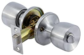 Yale Bathroom KNOB Set Nickel, Rose diameter of 64mm