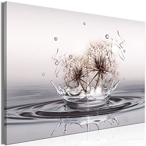 murando Acoustic Canvas Wall Art Dandelion 120x80 cm / 48x32 picture with acoustic foam sound absorption print image Artwork 1 pc room acoustics soundproofing Structure Flowers b-C-10098-b-a