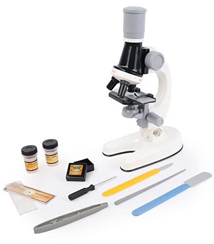 EXPLORA - Optisches Mikroskop - Wissenschaftliches Experiment - 546032-10 Teile - Zellstudie - Biologie - Entdeckungsset - Kinderspiel - Wissenschaftlich - Ab 6 Jahren
