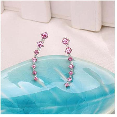 Akupressur SLI_mming Ohrringe, Bds Plus Lymphtherapie, Entgiftungs-Ohrringe, magnetische Lymph-Detox-Ohrringe, magnetische Akupressur-Ohrringe, zur Förderung der Durchblutung. (Pink)