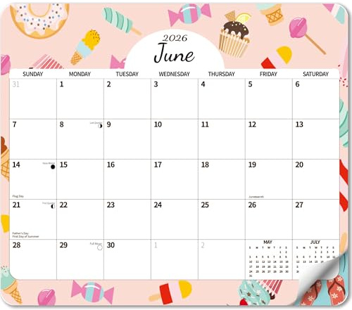 2026 Magnetic Calendar for Refrigerator 24 Month 13 x 11.4 Inch from January 2026 to December 2027, Fridge Wall Monthly Magnet Calendar Planner, Season and Holidays Decor for Home Easy Organizing