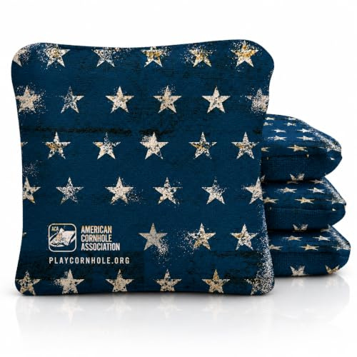 ACA Approved Official Regulation 6x6 in Cornhole Bags Dual Sided Synergy Pro Set of 4