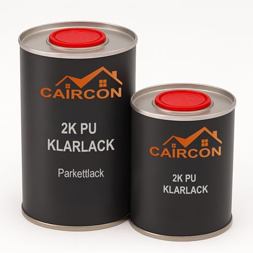 2K PU Klarlack Möbellack Boots & Yachtlack PUR Holzlack Parkettlack Klar Glänzend - 1,5 Kg