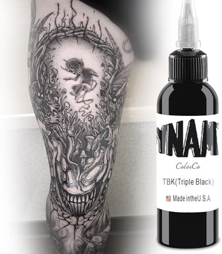 DLDN01 Schwarze Tattoo-Tinte - Permanent Body Make-up Tattoo-Flässe und Schatten (120 ML)