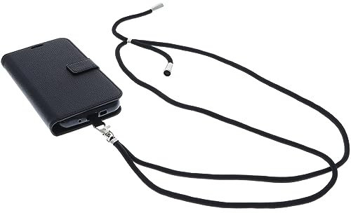 foto-kontor Umhängetasche kompatibel mit CAT S62 PRO Tasche Book Style Schutz Tasche Handykette Band Hülle Umhängetasche Handyband schwarz