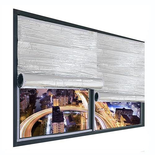 Verdunkelungsrollo, Aluminiumfolienisolierung, Thermisch Schallisoliert Baumwollschicht, Wärmereflektor Strahlende Barriere, Ideal For Van, Wohnmobil, Dächer Und Wände, 10mm ( Farbe : Silver , Größe :