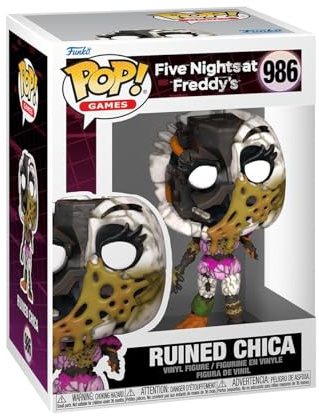 Funko POP! Games: Five Nights at Freddy's (FNAF): Ruin - Chica the Chicken | Offizielles Gaming Merch - Vinyl Sammelfigur als Regal Deko - Geschenkidee zum Geburtstag für Fans und Sammler