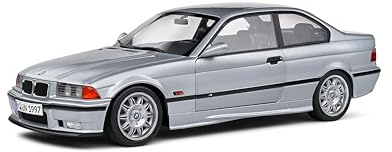 Solido BMW E36 M3 Coupé 1990 (Silber) – Hochwertiges Diecast Modellauto im Maßstab 1:18, legendäres Sportcoupé für Sammler & BMW-Fans