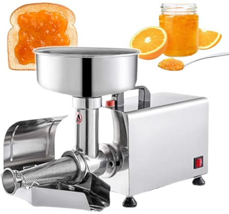 pealiritansemen Electric Tomato Strainer Tomato Milling Machine, Stainless Steel Tomato Sauce Maker, 450 W Pure Copper Motor, per Pomodori, Fragole, Mirtilli, Mango