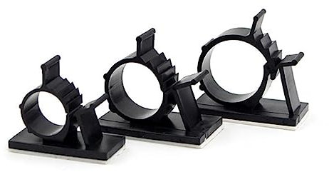 Angoily 10stücke Pack Selbstklebende Kabelclips Aus Kunststoff Schwarz Verstellbare Kabelhalter Für Kabelmanagement Kabelführungsklammern Für Schreibtisch Oder Arbeitsplatz