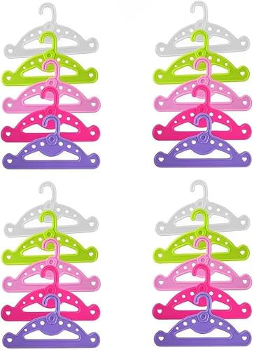 TenaLucy 20 Pezzi Grucce Bambini,Appendini Bambini Grucce Appendiabiti Bambini Grucce Neonato Appendiabiti Bambini Plastica Grucce per Bambini Attaccapanni Bambini,Antiscivolo,Salvaspazio,Impilabili