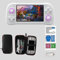 Temoo XF43 Console Portatile, 64 GB 1,5w+ Giochi Sistema Linux Open Source 30 Emulatori Retro Console Portatile, Emulatore Console IPS Da 4,3 Pollici, Batteria Da 3000 Mah (64GB - Bianco)