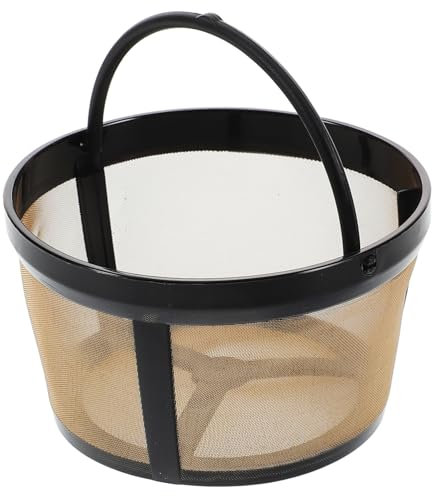 Lurrose Filtro Del Caffè Cestino Filtro Filtri a Del Caffè Filtri Per Caffettiera Marrone Acciaio Inossidabile