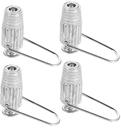 Generic 4 pezzi Tensionatore per Corda Stendibiancheria Alluminio per Utensili da Lavanderia Adatto Linee Fisse Puleggia Design Leggero e Facile da Usare