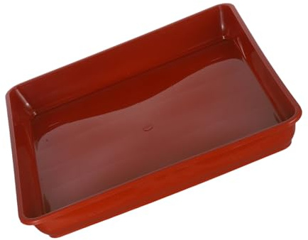 Kisangel 2 Pièces Bacs Carrés pour Jardinières Plat Plastique pour Pots De Fleurs Récupérateur d'eau pour Plantes Bonsaïs Et Orchidées pour Balcon De Jardin
