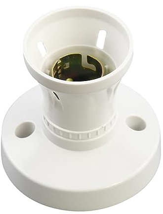 NIHENHAO Portalámparas de Techo Blanco B22 Portalámparas Adaptador Convertidor Base Montaje Resistencia a Altas Temperaturas para Baños Plástico Copper