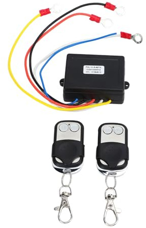 Kit ricevitore interruttore telecomando verricello wireless 12V 24V camion universale ATV SUV nero