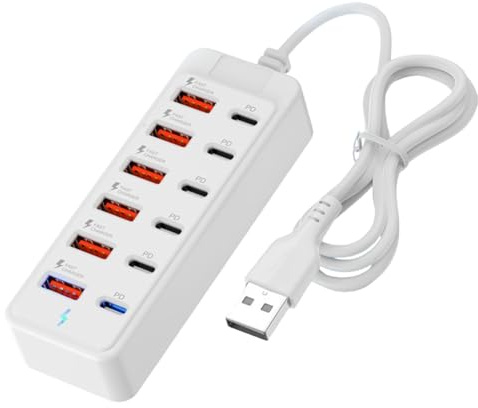 Base De Conexión Multifunción,Adaptador 12 En 1 De 66W | Concentrador USB | C De Alta Velocidad Para Múltiples Dispositivos Y En Hogar Oficina Estudios Biblioteca,Para Ordenador Portátil Teléfono M