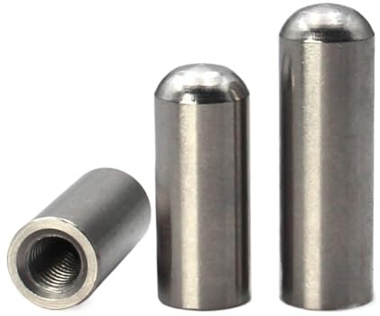 Gewindestift OD3–OD16 Edelstahl-Innengewinde-Rundkopf-Passstift-Gewindepositionierung for Maschinen Zur Reparatur(OD12 x M6 (2pcs),45mm)