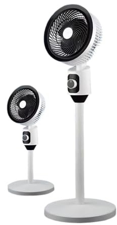 Ventilador de pie oscilante silencioso y ahorrador de energía, adecuado para interiores, dormitorios, salas de estar y hogares, con adaptador para países europeos
