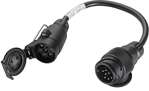 HELLA 8JA 005 952-001 Adapterkabel, Anhängersteckdose - Stecker: 13<-->7/ISO 11446<-->1724 - Länge: 0.25m