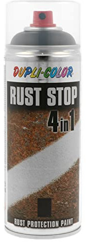 DUPLI-COLOR RUST STOP Eisen-MICA schwarz 400ml, Hochwertiger Korrosionsschutz, Schnelltrocknend, Ausgezeichneter Verlauf