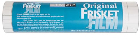 Frisket Low Tack Film Matt Roll, Clear, 254mm x 3.66m, Fine Cut Vinyl, Cuts Cleanly, Removable Adhesive, Self-Adhering, Durable, For Pencil Drawing