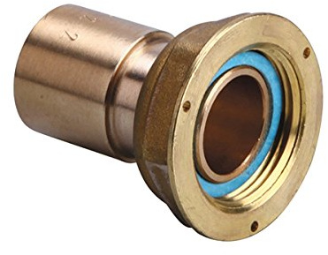 Gurtner - Raccord gaz naturel - 1 Raccord 2 pièces compteur gaz à braser - NF - écrou 6/20 - cuivre Ø28 -