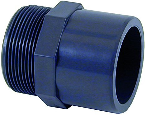 PVC - U Übergang Muffe x AG 63-50mm x 1 1/2 PN10
