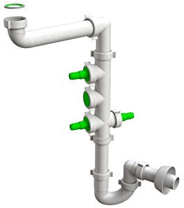 Bonomini 1510CP40B0 Sifone, Bianco