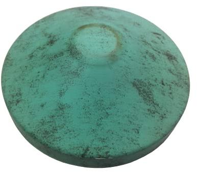 Copripalo in alluminio verde per pali tondi in legno recinzione - confezione da 10 pezzi - diametro da 80 mm a 140 mm (100 mm)