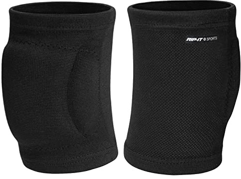 RIP-IT | Perfect Fit Volleyball Knee Pads | Black Small | Lightweight Women’s Sport Equipment