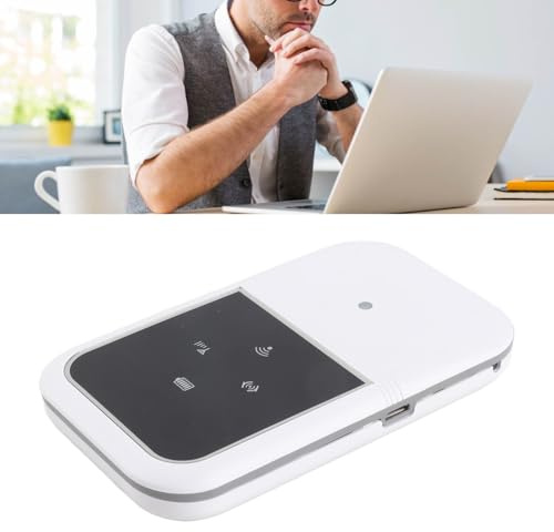 Mobile WiFi Hotspot, 4G LTE Mobile Hotspot Router mit LED Display, Anschluss von bis zu 10 Geräten, Plug in Card, High Speed Pocket WiFi für Outdoor Car Travel