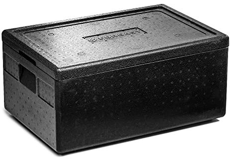 Forgast Contenitore Termico GN 1/1, Thermobox, Scatola Termica per il Transporto, Universal Eco Line, con Coperchio, Modello per Panettieri e Pasticceri, Dimensioni 60x40x28,3 cm