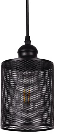 AIRTWESD Industrial vintage Metall Käfig Hängelampe E27 Deckenleuchte LED Kronleuchter Wohnzimmer Hängeleuchte Kreative Leuchte Retro lampenschirm (ohne Glühbirne)