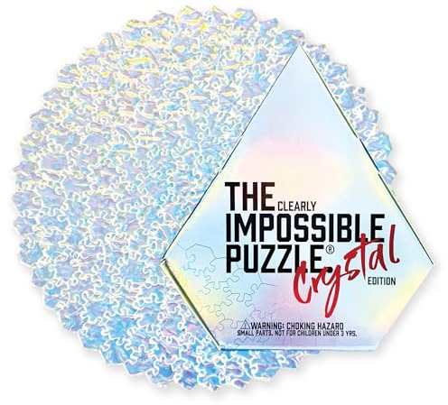 The Clearly Impossible Puzzle, schwieriges Puzzle für Erwachsene, klar, lustig, cool, das wohl schwierigste Puzzle, 100, 200, 500 oder 1000 Teile Crystal-Edition
