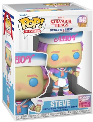 Funko Pop! TV: Stranger Things - Steve Harrington - Stranger Thingseve - (Scoops Ahoy) - Collectable Vinyl Figure - Gift Idea - Official Merchandise - Toys for Kids & Adults - TV Fans