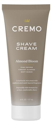 Cremo Almond Bloom Women's Shave Cream, Astonishingly Superior Ultra-Slick Shaving Cream for Women Fights Nicks, Cuts and Razor Burn, 6 Fl Oz