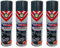 CVS Dashboard Shine Silicone Spray: Cleans, Shines & Protects Car Interior Trim | Restores Luster | Car Interior Cleaner - Removes Dirt, Dust & Residue | Scented - 500ML (STRAWBERRY, Pack of 4)