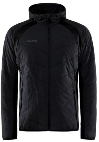 Craft Herren Adv Explore Hybrid Übergangsjacke | Leichte, Wattierte Windjacke mit Jersey-stretcheinsätzen | Verstellbare Kapuze Jacke