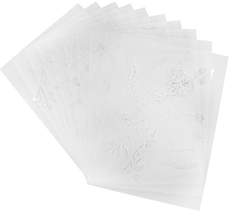KONTONTY 10stücke Schablonen Kreative Hohl Schablone Template Diy Malerei Schablone Für Erwachsene Malvorlagen Zeichenvorlage