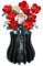 Kit de Vase en Bois pour Lego Roses, Fleurs de Cerisier, Tournesol, Tulipes, jonquilles, Lotus, Joli Vase de Fleurs pour Arrangement de Bouquet Lego, décoration d'intérieur pour Femmes et Adultes