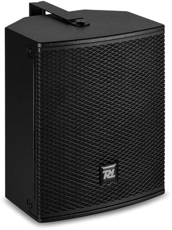 Power Dynamics PDW6B Enceinte Passive Murale 6’’ 150 Watts RMS - Noire, 8 Ohms, Bass Reflex, Fixation Murs ou Plafond, Une Enceinte Idéale pour Sonoriser Les Cafés, Restaurants