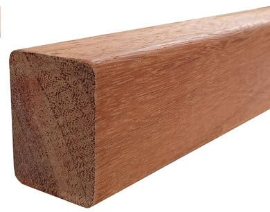 Lambourde de terrasse en bois exotique - L. 250 cm - 60 x 38 mm