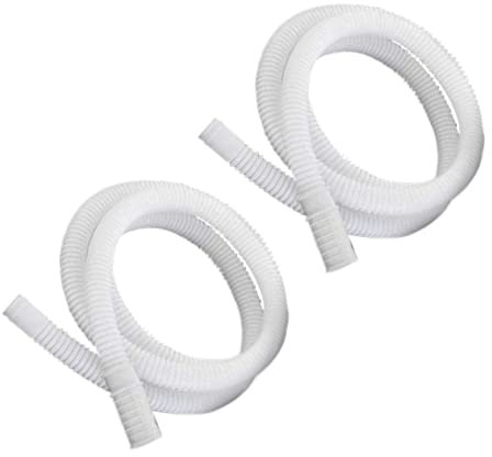HIAKDOFT 2pcs Air Conditioner Exhaust Vent Tube and Washing Machine Drain Hose Flexible Extension Water Hose for Home Kitchen and Bathroom Drainage