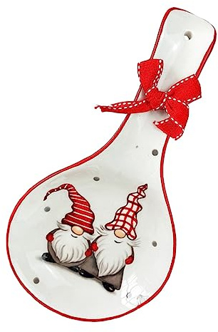 BESTYASH Portaposate Natalizio Forma Cucchiaio Supporto per Bacchette e Mestoli Organizer da Tavola Decorativo e Facile da Accessorio Cucina Chic e Regalo
