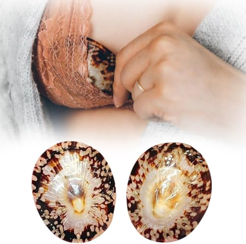 DIFLAX 2 Pièces Coquillages D'Allaitement Naturels, Mamelon-Protector Gegen Crevasses, Écologique Stilllösung, Coussinet D'Allaitement, Bout De Sein, Reizungen Vorbeugen Pour Mamans Allaitantes