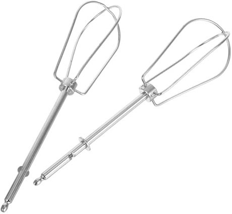 Ciieeo Lot de 2 Batteurs de Rechange en Acier Inoxydable pour Batteur Électrique, Accessoires Faciles à Nettoyer pour Fouetter Œufs et Préparer Desserts