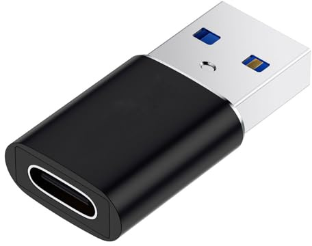 Adaptador USB 3.0 macho a tipo C hembra adaptador de carcasa de metal para dispositivos digitales, transmisión rápida de datos 3A, carga de alta velocidad USB tipo C adaptador
