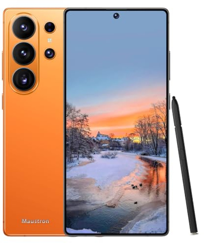 I26 Ultra – Smartphone senza SIM da 6,8 HD+ | 8 GB di RAM, 256 GB di spazio di archiviazione | Fotocamera da 108 MP, doppia SIM | Android 15, 4G LTE, Face ID, GPS | Smartphone economico con batteria
